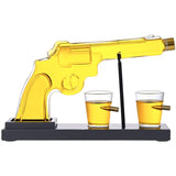 Gifts For Men Dad, 10 Oz Whiskey Gun Decanter Set + 2 Bullet Glasses - Unique Birthday Pistol Gift Ideas Daughter Son, Personalized Liquor Dispenser - Scotch Bourbon Vodka, Him, Brother Husband