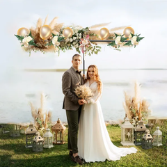 6.5x8.5FT T Shape Photo Video Backdrop Stand Heavy Duty Background Stand Adjustable Photography Backdrop Stand With 6 Spring Clamps Sandbag Carry Bag For Studio Party Wedding