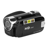 Black-Red Options - 1Pc HD 1080P Digital Video Camcorder 2.7in 16X Zoom DV Camera 270 Degree Rotation Rechargeable Kid Camera With Fill Light Selfie