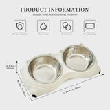 Pet bowl set in kitchen setting