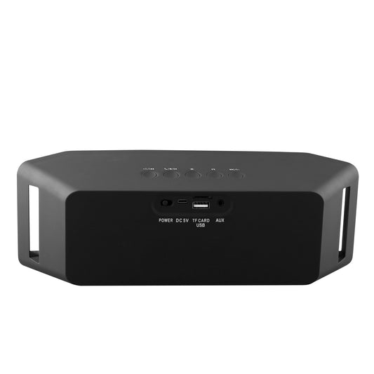 1Pc LED Wireless Speaker Dynamic Multicolor Hands-free FM Radio USB MMC Reading Aux In For Party Camping Travel