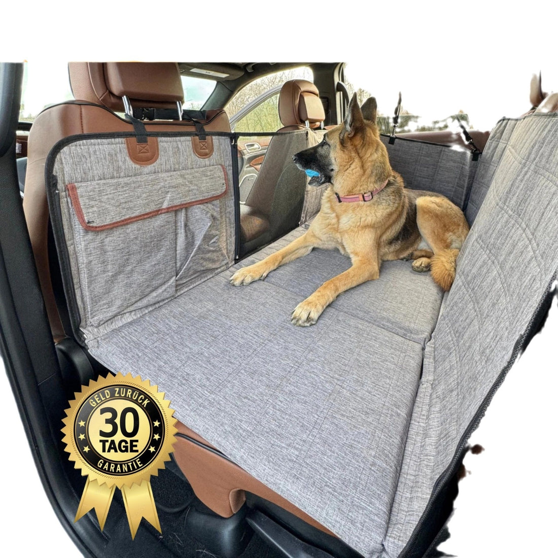 Rear Seat Dog Travel Bed - Gray — view 2
