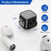 6 Pack Magnetic Cable Clips Magnetic Cord Organizer Adhesive Wire Holder For Home Office Car Desk Nightstand Wall — view 3