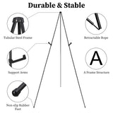2 Pack Easel Stand For Display 61in Collapsible A Frame Tripod Easel Iron Alloy Drawing Stand With 2 Carry Bags For Wedding Poster Art Drawing Meeting