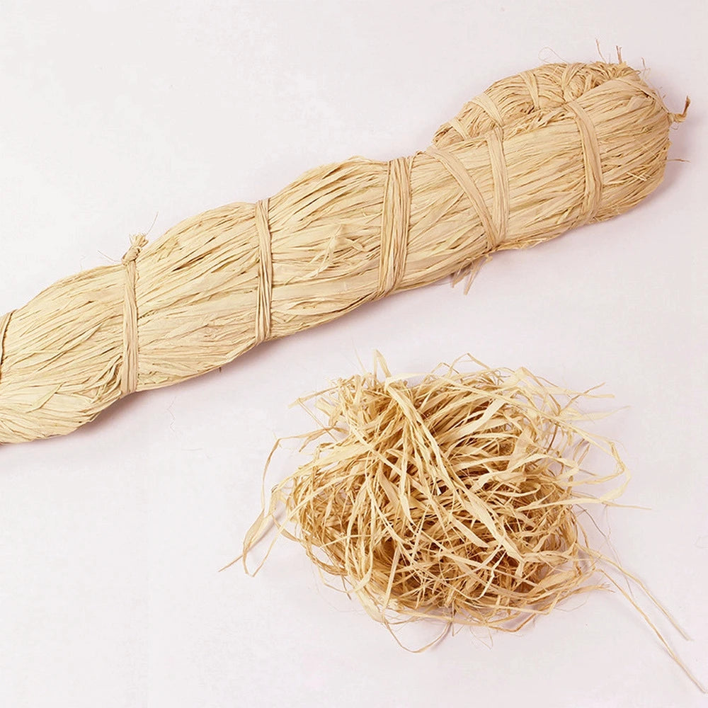 1000G DIY Crafts Raffia Natural Rope Gift Packing Rope Natural Raffia Rope Decor
