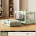 Portable Folding Pet Travel Box Model 0473 PP Material Custom Logo Breathable Design Large Capacity Cats Dogs Rabbits Small Pets