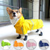 Reflective Waterproof Hooded Dog Raincoat