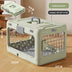 Portable Folding Pet Travel Box Model 0473 PP Material Custom Logo Breathable Design Large Capacity Cats Dogs Rabbits Small Pets