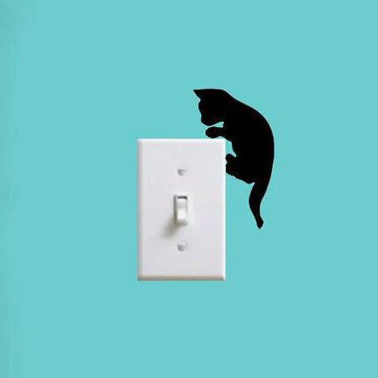 Cute Cat Wall Switch Decal Sticker