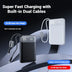 New Portable Built-in Cable Type C Power Station 22.5W Fast Charging PD 20W 10000mAh Lanyard LED Display Mobile Power Bank
