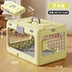 Portable Folding Pet Travel Box Model 0473 PP Material Custom Logo Breathable Design Large Capacity Cats Dogs Rabbits Small Pets