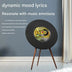 Sound Card Man R1 for Speaker with Woofer Floating Lyrics Vinyl-Style Display 100-300W Home Floor-Standing Design