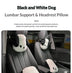 Plush Puppy Car Headrest & Lumbar Pillow