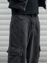 Y2k New Baggy Jeans Male Hip Hop Harajuku Trousers Wide Leg Denim Pants Men's Jeans Streetwear Korean Oversize Cargo Pants