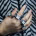 Vintage Y2K Finger Watch Rings for Women Men Elastic Stretchy Roman Quartz Mini Watches Rings Punk anillos Gift
