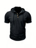 Slim Fit Short-Sleeve Hoodie