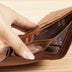 Vintage Leather RFID Trifold Wallet
