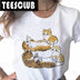 Cartoon Cat Print Aesthetic T-Shirt