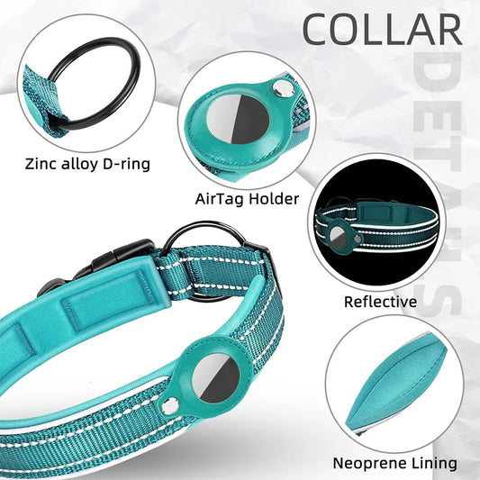 Reflective AirTag Holder Dog Collar