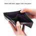 Genuine Leather Vertical Bifold RFID Wallet
