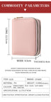 Women's Double Zipper Wallet Fashion Short Credit Card Holder with Large Capacity Coin Purse