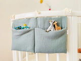 New Portable Baby Crib Storage Bag Multifunctional Newborn Bed Headboard Organizer For Kids Baby Bedding Diaper Bag