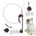 Interactive Suction Cup Cat Wand Toy