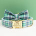 Plaid Dog Collar & Leash Set