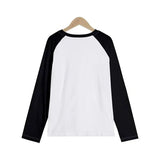 All Seasons Long Sleeve T Shirt Clothes Women's Casual Graphic T-Shirt Women Gothic Tees Tops Tshirt Cute Cat Eating Sushi Print