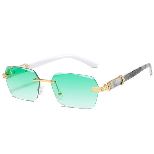 Rimless Square Gradient Sunglasses