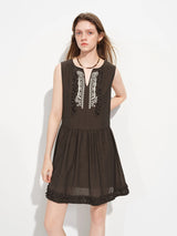FSLE 2026 Spring Sleeveless V Neck Paisley Print A-Line Dress Two Convertible Midi/Maxi Dress for Vacation Y2K Coastal Style