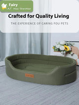 Dog Pet Beds Square Dog Bed For Large Dog Size Dog Sofa Beds Waterproof And Anti-Mite Pet Bed Inner Washable Kennel Pet Supplies