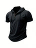 Slim Fit Short-Sleeve Hoodie