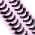 10-Pair Faux Mink Winged Cat Eye Lashes