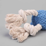 Plush Squeaky Mouse Dog Toy with Cotton Rope Knot - Interactive Self-Play Boredom Relief Pet Chew Toy