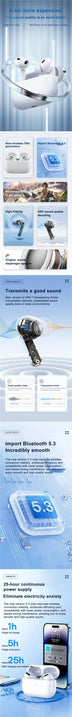 TWS Wireless Bluetooth 5.3 Earbuds