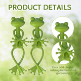 1/2/5pc Frog Shaped Plant Stand Tomato Plant Support Green Twist Garden Plant Supporter Adjustable DIY Vine Climbing Holders