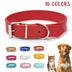 Solid Color Leather Pet Collar