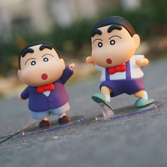 Authentic Crayon Shin-Chan Retro Daily Life Series Blind Box Cute Desktop Ornament Trendy Collectible Figurines Mysterious Dog