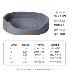 Dog Pet Beds Square Dog Bed For Large Dog Size Dog Sofa Beds Waterproof And Anti-Mite Pet Bed Inner Washable Kennel Pet Supplies