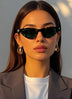 Vintage Triangle Cat Eye Sunglasses