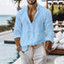 Casual Cotton Linen Button-Down Shirt