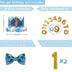 Pet Birthday Crown Hat and Bow Tie Set