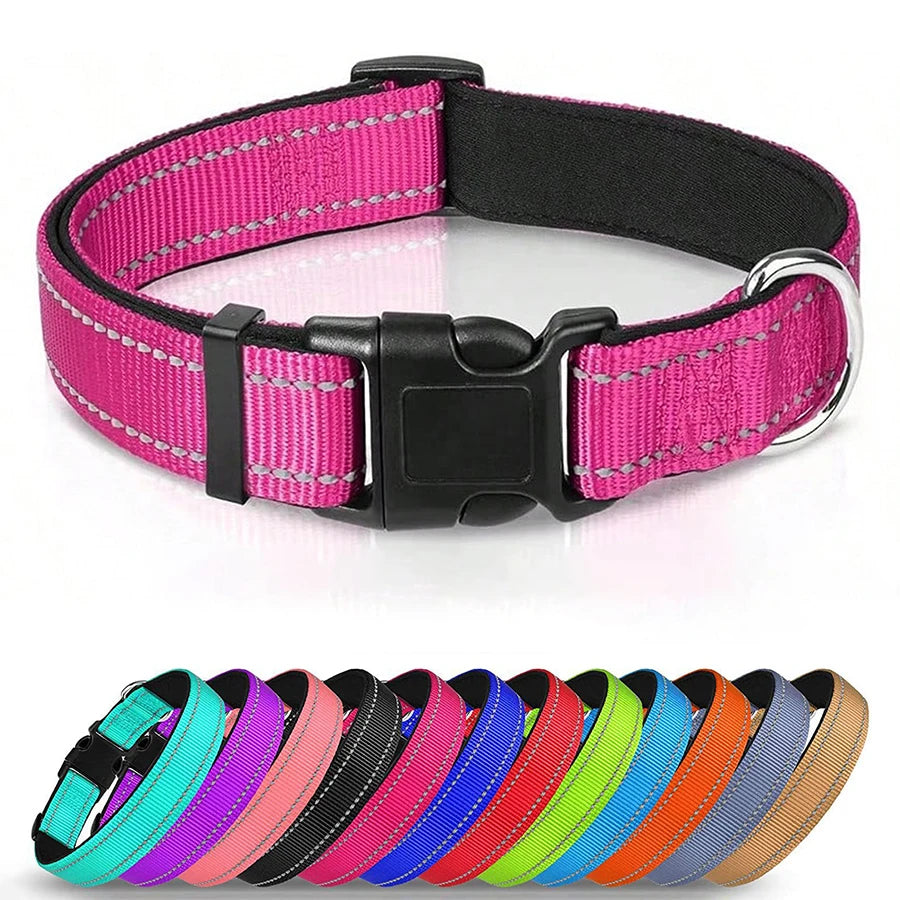 Padded Reflective Dog Collar