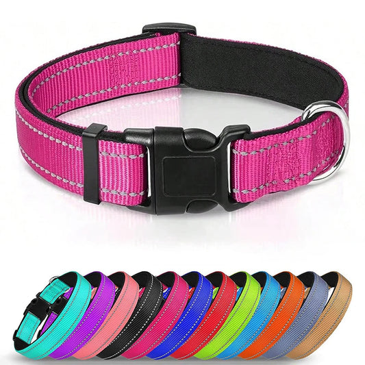 Padded Reflective Dog Collar