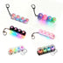 /Clickable Keyboard Keychain LED Light - Stress Anxiety Relief Fidget Toy, Portable Desktop Accessory for Office Decoration Gift