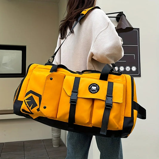 2025 New Large Capacity Travel Duffel Bag, Separate Shoe Storage Compartment, Dry Wet Separation Sports Gym Bag with Zipper 여행가방