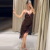 Women's Asymmetric Lace Slip Dress
