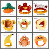 Halloween Funny Pet Cat Cap Costume Warm Rabbit Hat ，New Year Party Pet Dog Christmas Cosplay Accessories Photo Props Headwear