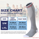 1 Pair Compression Socks for Women and Men 20-30mmHg-Circulation Support Socks